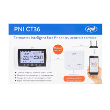 Smart thermostat PNI CT36 wireless, with WiFi, Internet control, for thermal power plants, APP TuyaSmart Smart thermostat PNI CT36 wireless, with WiFi, Internet control, for thermal power plants, APP TuyaSmart