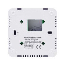 Smart thermostat PNI CT36 wireless, with WiFi, Internet control, for thermal power plants, APP TuyaSmart Smart thermostat PNI CT36 wireless, with WiFi, Internet control, for thermal power plants, APP TuyaSmart