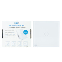Smart switch with PNI SafeHome PT101L WiFi touch, 10A, control via Tuya Smart application, compatible with Alexa and Goo Smart switch with PNI SafeHome PT101L WiFi touch, 10A, control via Tuya Smart application, compatible with Alexa and Goo