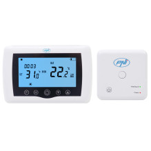 Smart thermostat PNI CT36 wireless, with WiFi, Internet control, for thermal power plants, APP TuyaSmart Smart thermostat PNI CT36 wireless, with WiFi, Internet control, for thermal power plants, APP TuyaSmart