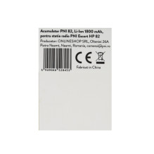 PNI 82 ličio jonų akumuliatorius, 1800 mAh, radijo stočiai PNI Escort HP 82 PNI 82 ličio jonų akumuliatorius, 1800 mAh, radijo stočiai PNI Escort HP 82