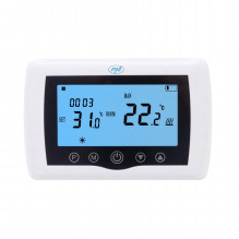 Smart thermostat PNI CT36 wireless, with WiFi, Internet control, for thermal power plants, APP TuyaSmart Smart thermostat PNI CT36 wireless, with WiFi, Internet control, for thermal power plants, APP TuyaSmart