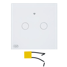 Smart switch with PNI SafeHome PT202L WiFi touch, 10A, control via Tuya Smart application, compatible with Alexa and Goo Smart switch with PNI SafeHome PT202L WiFi touch, 10A, control via Tuya Smart application, compatible with Alexa and Goo
