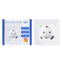 PNI SmartHome WP202 WiFi smart socket, buried mounting, internet control, dedicated Tuya Smart application, compatible w PNI SmartHome WP202 WiFi smart socket, buried mounting, internet control, dedicated Tuya Smart application, compatible w