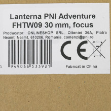 Žibintuvėlis PNI Adventure FHTW09 su LED, Focus, aliuminis, IP68, 3000 mAh baterija, su pridedamu įkrovikliu