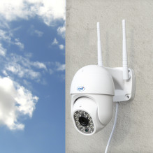 PNI IP440 WiFi PTZ belaidė vaizdo stebėjimo kamera, 4MP, skaitmeninis priartinimas, „micro SD“ lizdas, autonominė, judes PNI IP440 WiFi PTZ belaidė vaizdo stebėjimo kamera, 4MP, skaitmeninis priartinimas, „micro SD“ lizdas, autonominė, judes