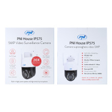 Video surveillance camera PNI House IP575 5MP WiFi with IP, optical zoom 20x, varifocal lens Video surveillance camera PNI House IP575 5MP WiFi with IP, optical zoom 20x, varifocal lens