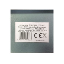 PNI IPMAX POE 48V maitinimo šaltinis, 230V įvestis, 48V išvestis, 2,3A, juodas, skirtas PNI House IPMAX POE