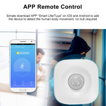 PNI SafeHome PT02 WiFi intelligent motion detector, Tuya Smart mobile application, integration in scenarios and smart au