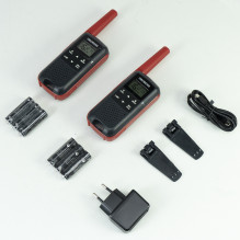 Nešiojama radijo stotelė PMR PNI Decross DC63, 446MHz, 0,5W, 16 kanalų, 1000mAh NiMH, IPx4, 2 dalių rinkinys