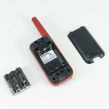 Nešiojama radijo stotelė PMR PNI Decross DC63, 446MHz, 0,5W, 16 kanalų, 1000mAh NiMH, IPx4, 2 dalių rinkinys