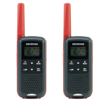 Nešiojama radijo stotelė PMR PNI Decross DC63, 446MHz, 0,5W, 16 kanalų, 1000mAh NiMH, IPx4, 2 dalių rinkinys