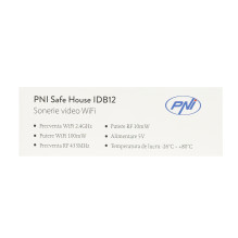 PNI Safe House IDB12 video doorbell, WiFi, night vision, IP54, built-in battery, control from the Tuya app PNI Safe House IDB12 video doorbell, WiFi, night vision, IP54, built-in battery, control from the Tuya app