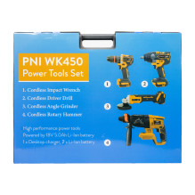Electric tool set PNI WK450 with 18V 5.0Ah batteries, charger included Electric tool set PNI WK450 with 18V 5.0Ah batteries, charger included
