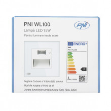 PNI WL100 LED lamp for staircase lighting, recessed mounting, with motion sensor, light sensor, adjustable light color, PNI WL100 LED lamp for staircase lighting, recessed mounting, with motion sensor, light sensor, adjustable light color,