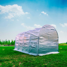 PNI SG500 sodo soliariumas, dydis 457 * 210 * 210 cm, tvirta plieninė konstrukcija, langai su tinkleliais nuo uodų, užtr PNI SG500 sodo soliariumas, dydis 457 * 210 * 210 cm, tvirta plieninė konstrukcija, langai su tinkleliais nuo uodų, užtr