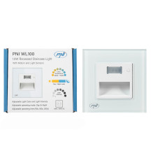 PNI WL100 LED lamp for staircase lighting, recessed mounting, with motion sensor, light sensor, adjustable light color, PNI WL100 LED lamp for staircase lighting, recessed mounting, with motion sensor, light sensor, adjustable light color,