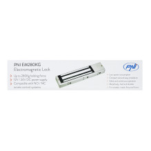 Holding electromagnet PNI EM280KG NO / NC / COM, closing force 280kg, power supply 12V 24V Holding electromagnet PNI EM280KG NO / NC / COM, closing force 280kg, power supply 12V 24V