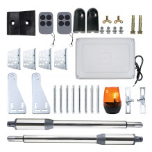 PNI MAB300LR swing gate automation kit, with 2 40W motors, remote controls and control panel, photocells and lamp, gate 