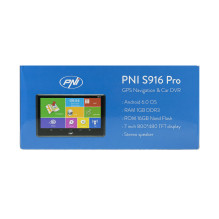 GPS navigation system + DVR PNI S916 Pro 7 inch screen with Android 6.0, 16 GB memory, 1 GB DDR3 RAM