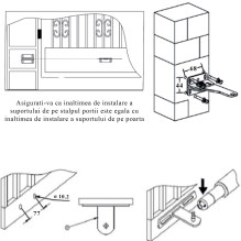 PNI MAB300LR varstomų vartų automatikos komplektas su 2 40 W varikliais, nuotolinio valdymo pulteliais ir valdymo pultu,
