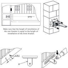 PNI MAB300LR swing gate automation kit, with 2 40W motors, remote controls and control panel, photocells and lamp, gate 