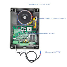PNI MAB300LR varstomų vartų automatikos komplektas su 2 40 W varikliais, nuotolinio valdymo pulteliais ir valdymo pultu,