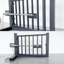 PNI MAB300LR swing gate automation kit, with 2 40W motors, remote controls and control panel, photocells and lamp, gate 