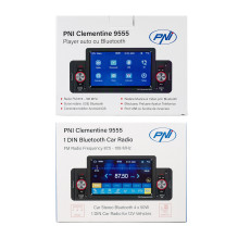 Car MP5 player PNI Clementine 9555 1DIN display 5 inch 4 x 50W, Bluetooth, FM radio, Carplay, RDS function