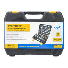 Multifunctional set with tubular and fixed keys PNI TCF82, 82 pieces, plastic box Multifunctional set with tubular and fixed keys PNI TCF82, 82 pieces, plastic box