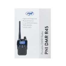 PNI DMR R45 portable radio, digital and analog, 446MHz, 16 digital channels and 99 analog channels, voice recording func