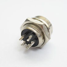 Male PNI microphone jack with 5 pins, PCB mount