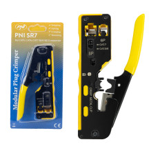 PNI SR7 pliers for cutting, stripping cable and crimping RJ12, RJ45 CAT5, CAT6, CAT7 CAT8 plugs PNI SR7 pliers for cutting, stripping cable and crimping RJ12, RJ45 CAT5, CAT6, CAT7 CAT8 plugs