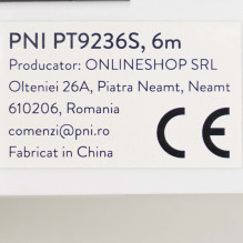 Užuolaidų karnizas, PNI PT9236S draperija, 6 m ilgio, suderinama su išmaniuoju varikliu PNI SafeHome PT923 Užuolaidų karnizas, PNI PT9236S draperija, 6 m ilgio, suderinama su išmaniuoju varikliu PNI SafeHome PT923