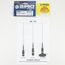 „Sirio CB“ antena ML145 su PL sriegiu, 145 cm ilgio, 27–28,5 MHz, 900 W, be laido