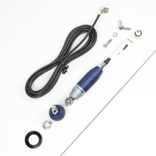 „Sirio SUPER 9“ CB antena su drugelio formos mechanizmu, 155 cm ilgio, 27–28,5 MHz, 250 W, laikiklis, 4 m RG58 laidas ir