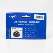 CB antena PNI ML170, 155 cm ilgio, 26–28 MHz, 1000 W, be laido