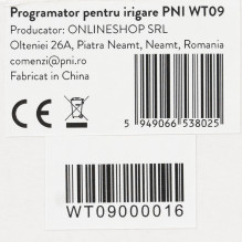 Irrigation programmer PNI WT09, LCD display, automatic and manual irrigation, setting the time, duration and days of irr Irrigation programmer PNI WT09, LCD display, automatic and manual irrigation, setting the time, duration and days of irr