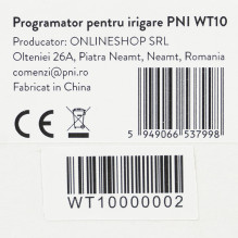 Irrigation programmer PNI WT10, LCD display, 3 / 4 connection, 2 outputs, green Irrigation programmer PNI WT10, LCD display, 3 / 4 connection, 2 outputs, green