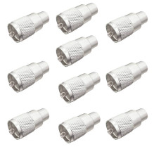 Komplektas su 10 vnt. PNI PL259 kištuku, skirtu RG213 kabeliui, kurio kaiščio ilgis 9 mm