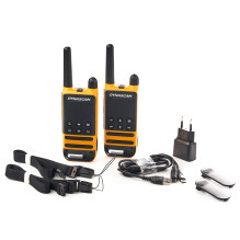 Nešiojama radijo stotis PMR PNI Dynascan P19, 446MHz, 0,5W, 16 kanalų, IP54, 2 dalių rinkinys Nešiojama radijo stotis PMR PNI Dynascan P19, 446MHz, 0,5W, 16 kanalų, IP54, 2 dalių rinkinys