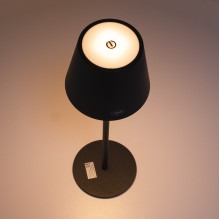 PNI LT04B table lamp with LED 2.5W, battery 1200 mAh, charging via USB-C, 150 lumens, warm white light 3000K, color Blac PNI LT04B table lamp with LED 2.5W, battery 1200 mAh, charging via USB-C, 150 lumens, warm white light 3000K, color Blac