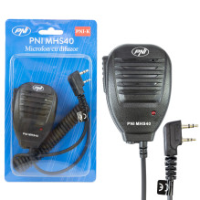 PNI MHS40 2-pin PNI speaker microphone, compatible with PMR, VHF / UHF stations