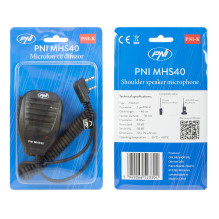 PNI MHS40 2-pin PNI speaker microphone, compatible with PMR, VHF / UHF stations
