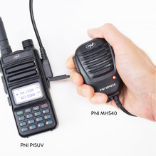 PNI MHS40 2-pin PNI speaker microphone, compatible with PMR, VHF / UHF stations