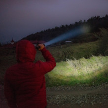 PNI Adventure F410 aluminum flashlight, with 10W LED, 700 lumens, up to 250 m, IP44, USB Type C, 3000mAh batteries inclu