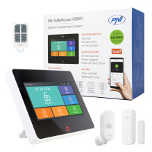 PNI SafeHouse HS670 WiFi GSM 4G wireless alarm system, color touch screen, 99 wireless zones, supports 5 phone numbers, PNI SafeHouse HS670 WiFi GSM 4G wireless alarm system, color touch screen, 99 wireless zones, supports 5 phone numbers,