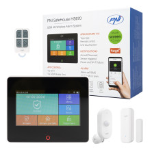 PNI SafeHouse HS670 WiFi GSM 4G wireless alarm system, color touch screen, 99 wireless zones, supports 5 phone numbers, PNI SafeHouse HS670 WiFi GSM 4G wireless alarm system, color touch screen, 99 wireless zones, supports 5 phone numbers,