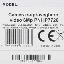 Video surveillance camera 6Mp PNI IP7726