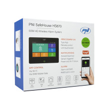 PNI SafeHouse HS670 WiFi GSM 4G wireless alarm system, color touch screen, 99 wireless zones, supports 5 phone numbers, PNI SafeHouse HS670 WiFi GSM 4G wireless alarm system, color touch screen, 99 wireless zones, supports 5 phone numbers,